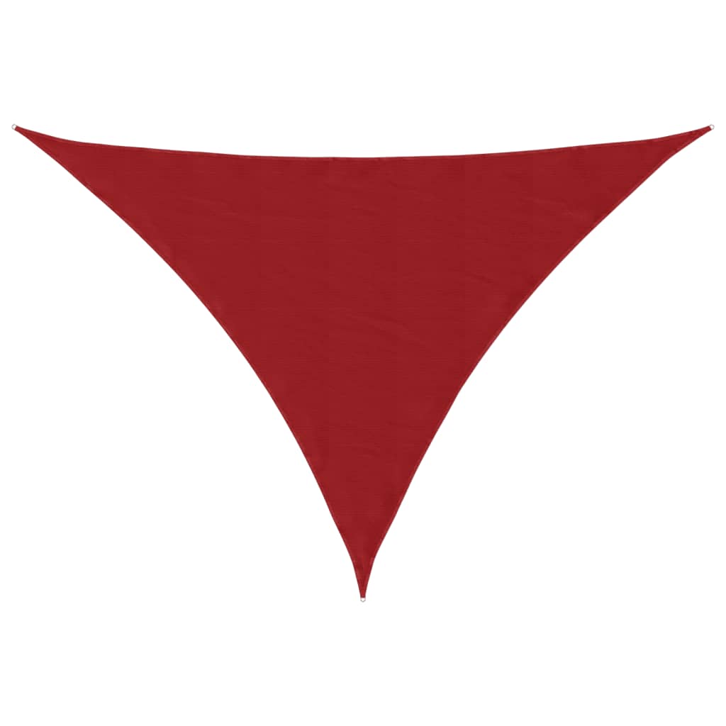 Sunshade Sail Oxford Fabric Triangular 4x5x5 m Red