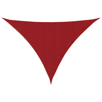 Sunshade Sail Oxford Fabric Triangular 4x5x5 m Red