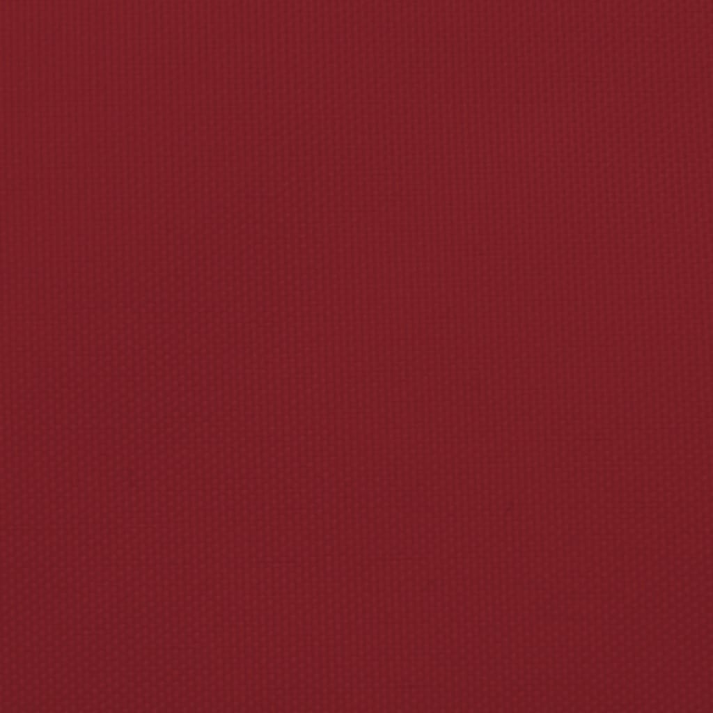 Sunshade Sail Oxford Fabric Triangular 4x5x5 m Red