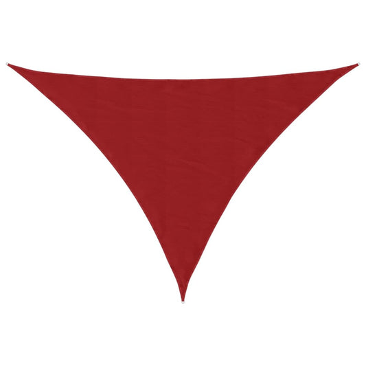 Sunshade Sail Oxford Fabric Triangular 5x5x6 m Red