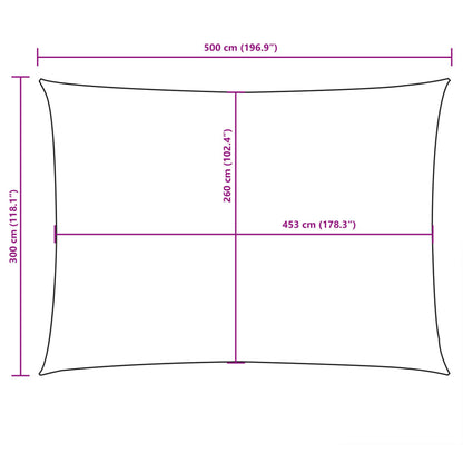 Sunshade Sail Oxford Fabric Rectangular 3x5 m Orange