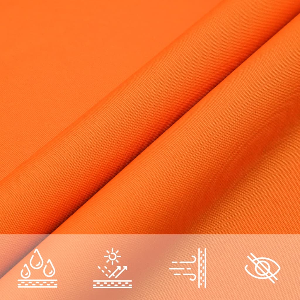 Sunshade Sail Oxford Fabric Triangular 3x3x3 m Orange