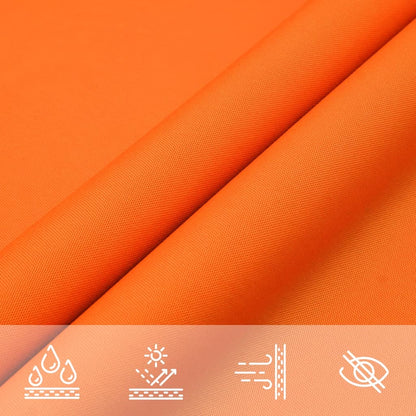 Sunshade Sail Oxford Fabric Triangular 3x3x3 m Orange