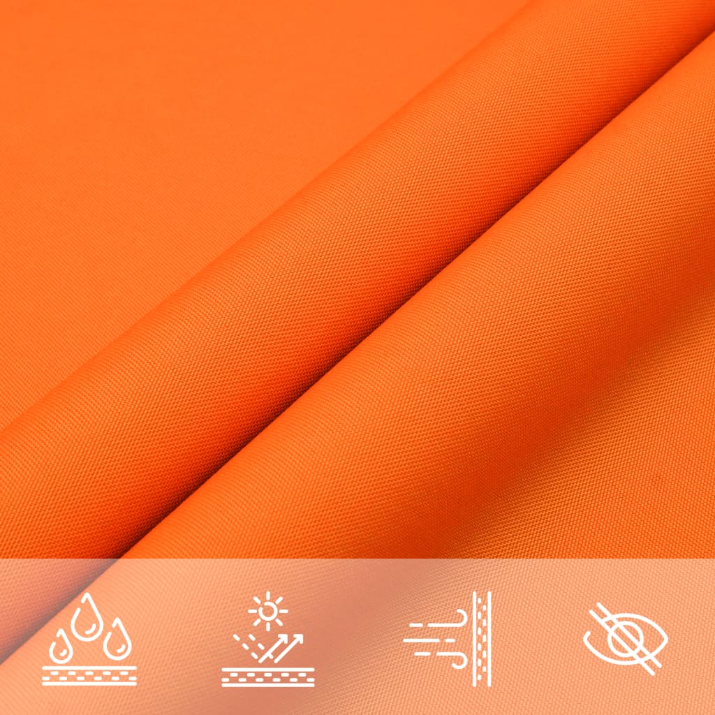 Sunshade Sail Oxford Fabric Triangular 5x6x6 m Orange