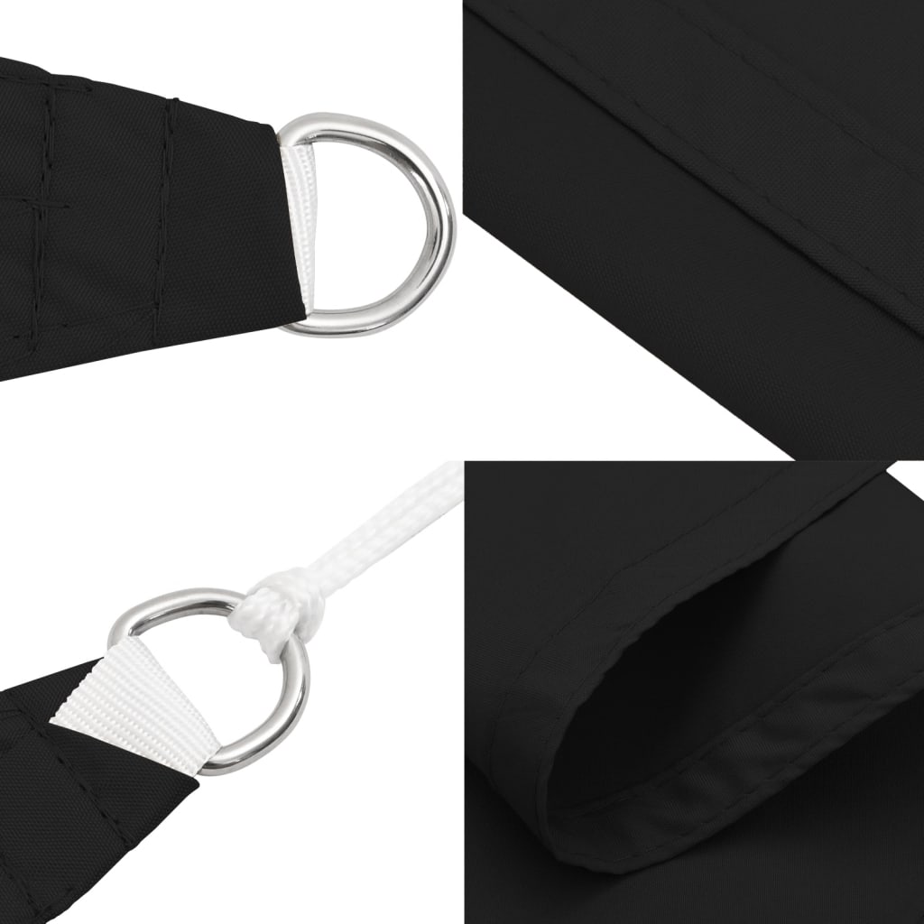 Sunshade Sail Oxford Fabric Square 3.6x3.6 m Black