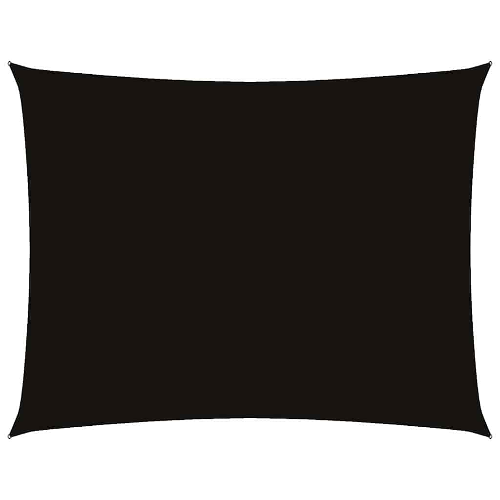 135767 vidaXL Sunshade Sail Oxford Fabric Rectangular 4x6 m Black