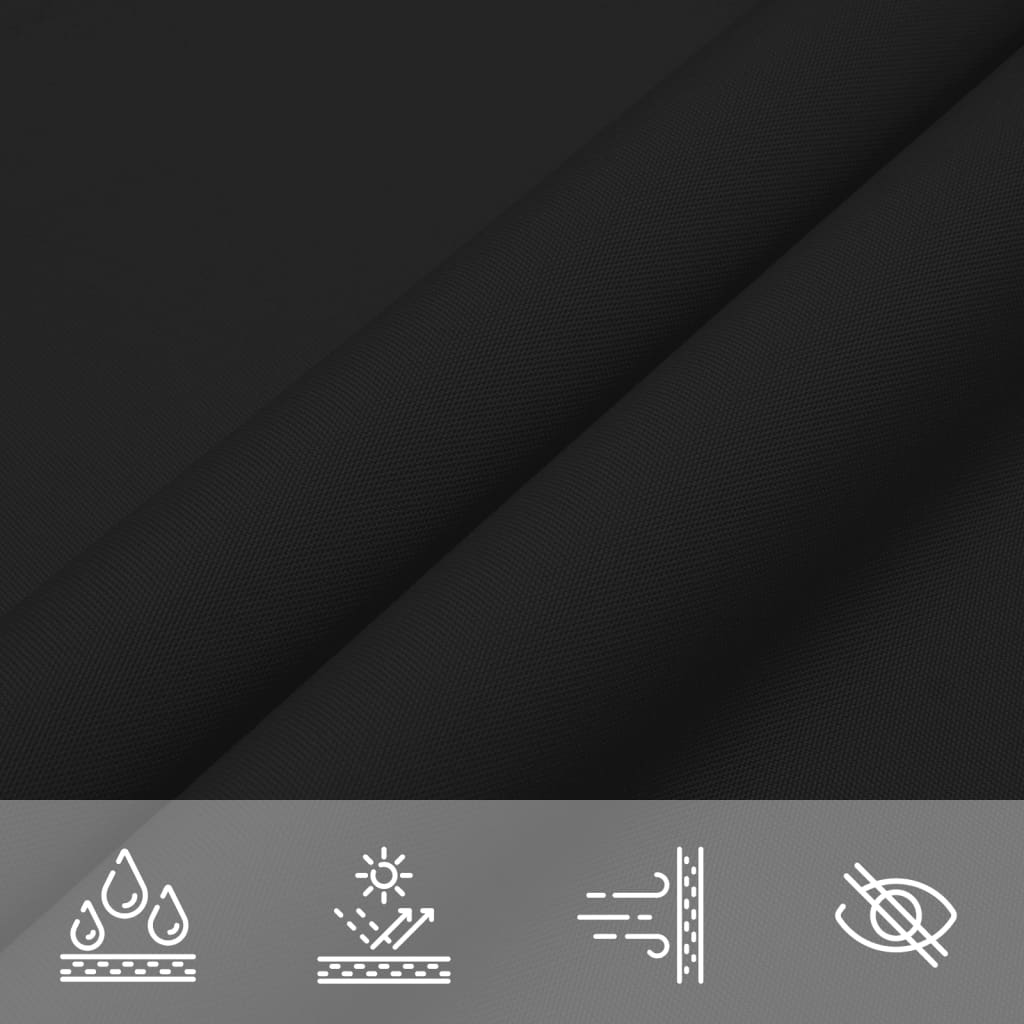135767 vidaXL Sunshade Sail Oxford Fabric Rectangular 4x6 m Black