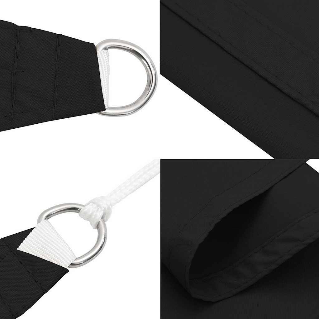 135770 vidaXL Sunshade Sail Oxford Fabric Rectangular 5x7 m Black
