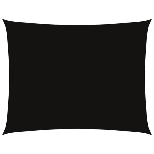 Sunshade Sail Oxford Fabric Rectangular 6x8 m Black