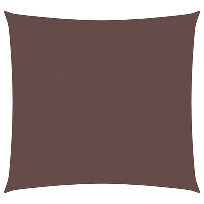 135803 vidaXL Sunshade Sail Oxford Fabric Square 7x7 m Brown