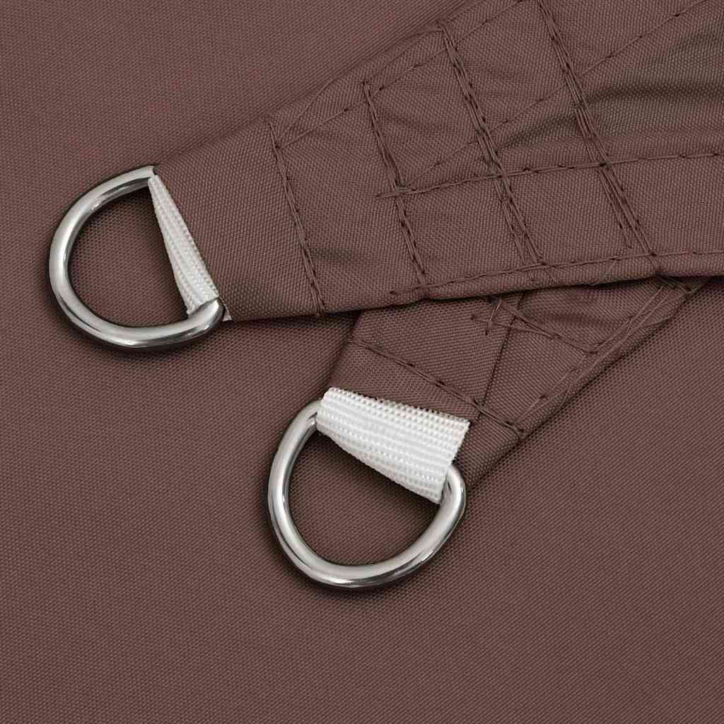 135803 vidaXL Sunshade Sail Oxford Fabric Square 7x7 m Brown