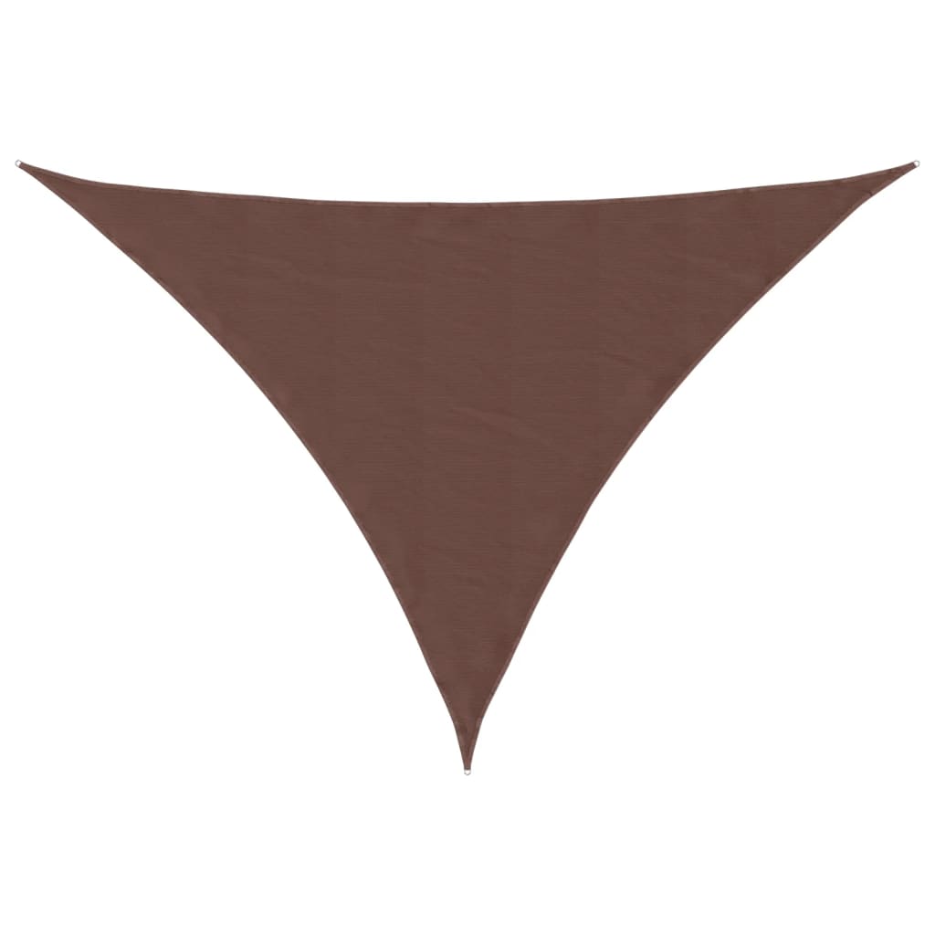 Sunshade Sail Oxford Fabric Triangular 2.5x2.5x3.5 m Brown