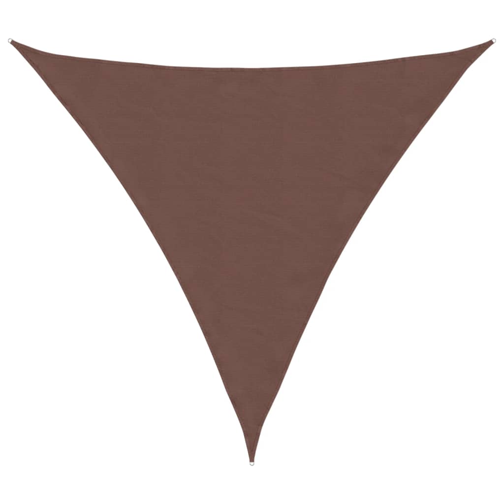 Sunshade Sail Oxford Fabric Triangular 3.6x3.6x3.6 m Brown