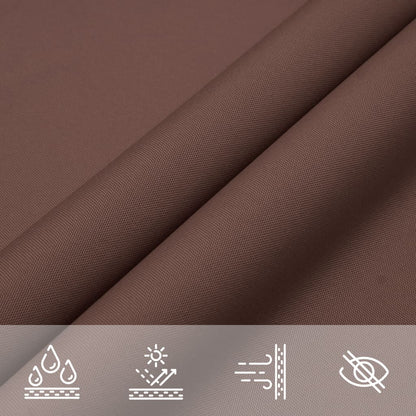 Sunshade Sail Oxford Fabric Triangular 3.6x3.6x3.6 m Brown