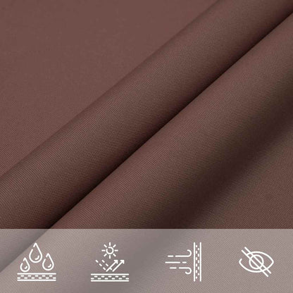 Sunshade Sail Oxford Fabric Triangular 3x4x4 m Brown