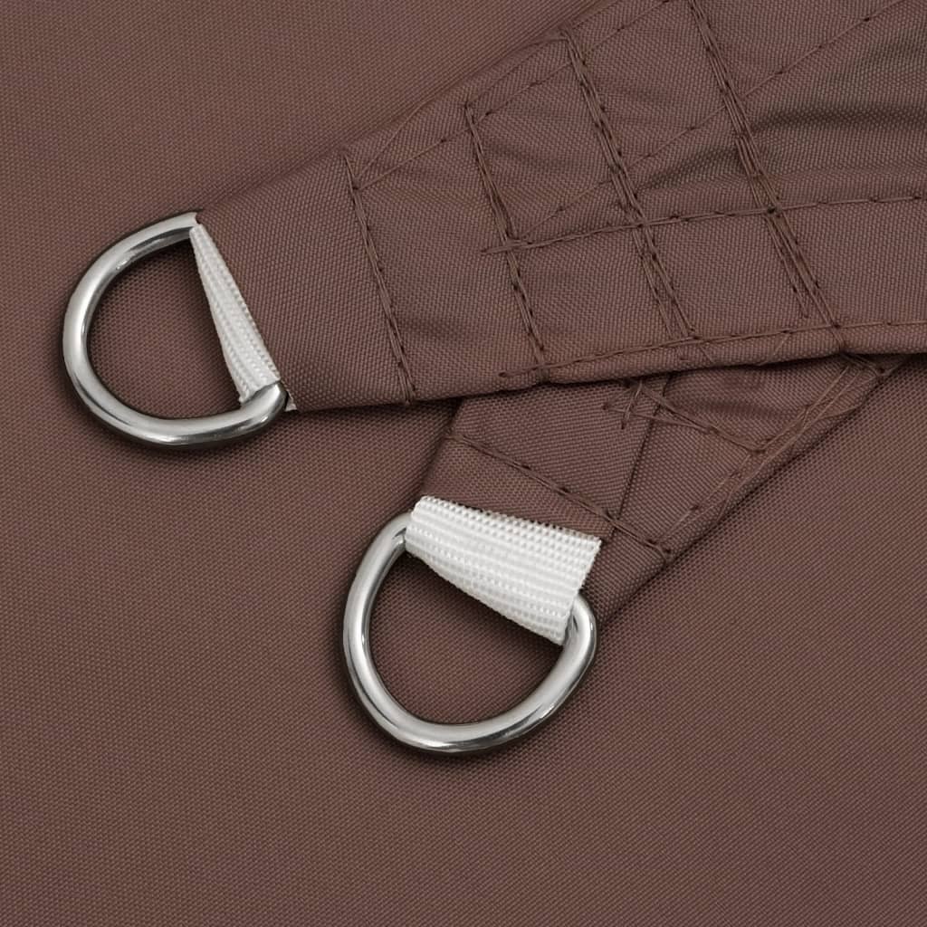 Sunshade Sail Oxford Fabric Triangular 5x5x5 m Brown