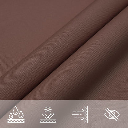Sunshade Sail Oxford Fabric Triangular 5x5x5 m Brown