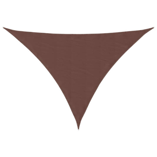 Sunshade Sail Oxford Fabric Triangular 4x5x6.4 m Brown