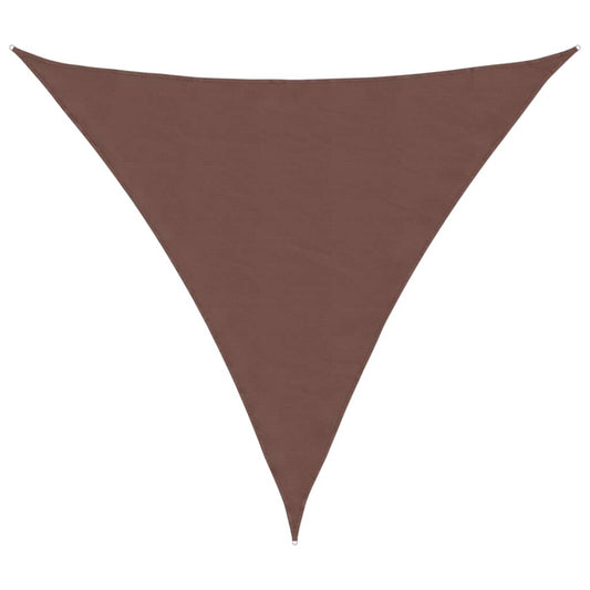 Sunshade Sail Oxford Fabric Triangular 6x6x6 m Brown