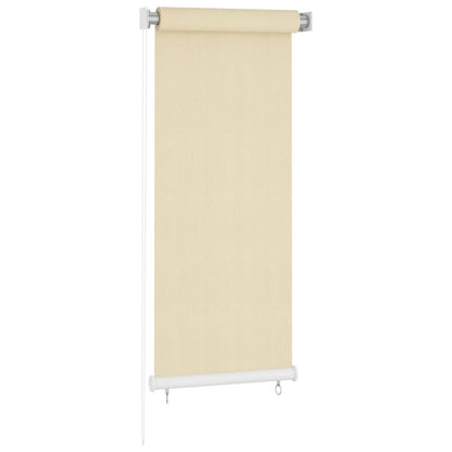 Outdoor Roller Blind Cream 60x140 cm HDPE