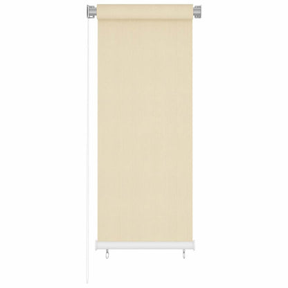Outdoor Roller Blind Cream 60x140 cm HDPE