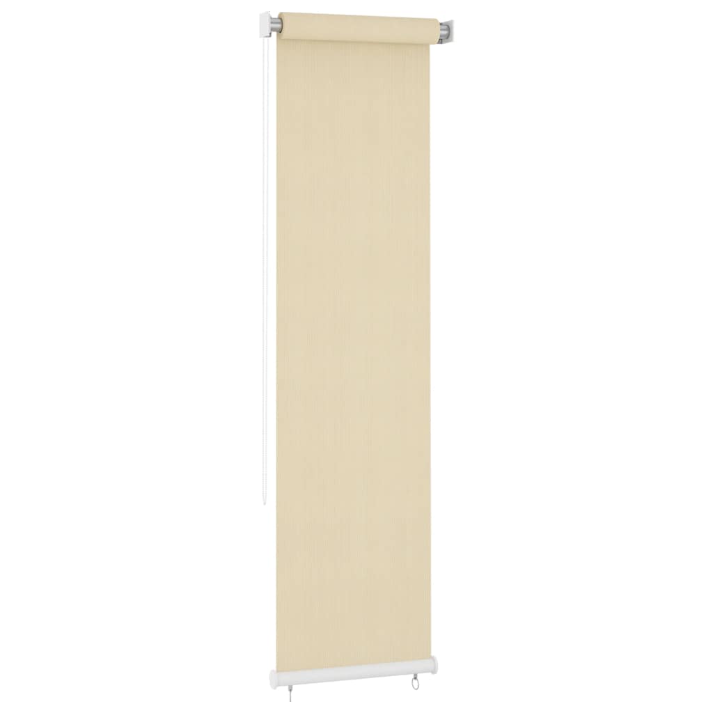 Outdoor Roller Blind Cream 65(W)x230(H) cm HDPE