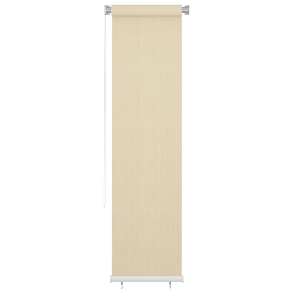 Outdoor Roller Blind Cream 65(W)x230(H) cm HDPE