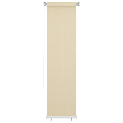 Outdoor Roller Blind Cream 65(W)x230(H) cm HDPE
