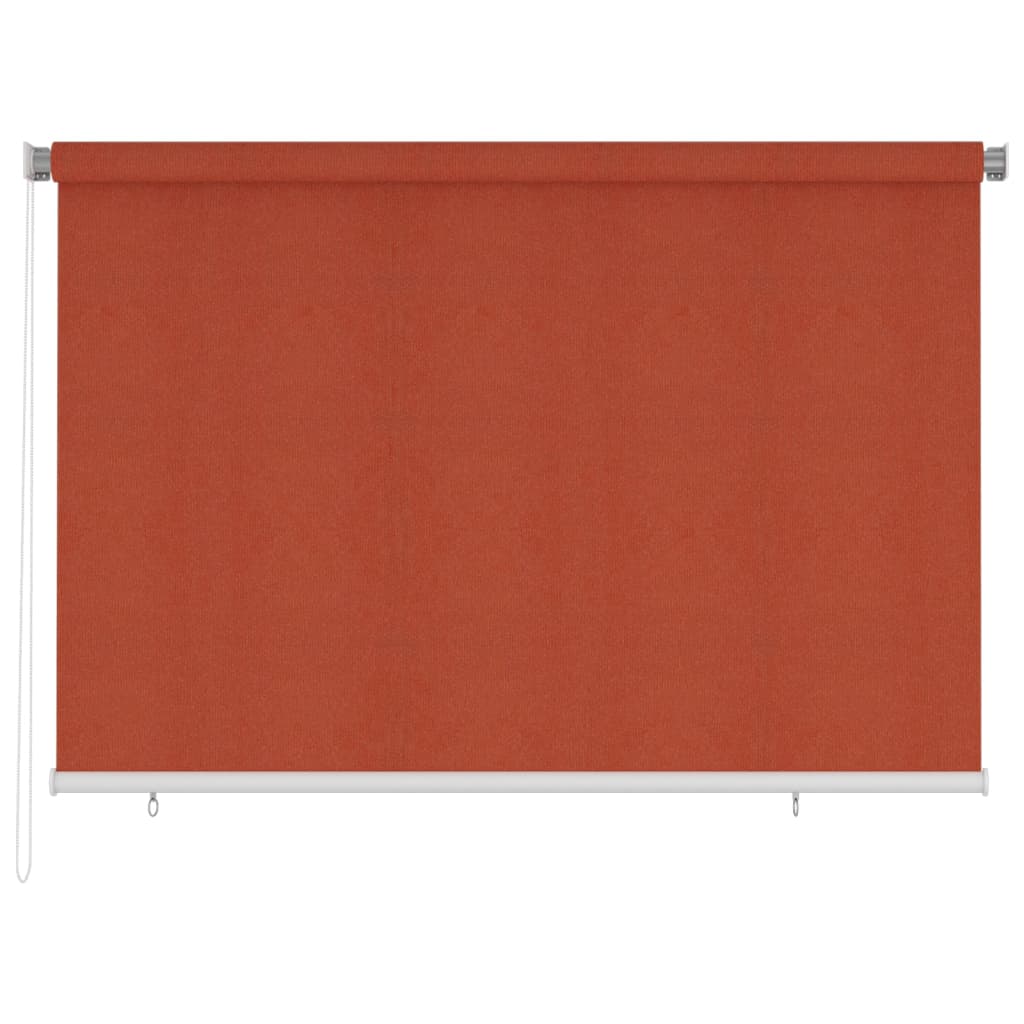 Outdoor Roller Blind 220x140 cm Terracotta HDPE