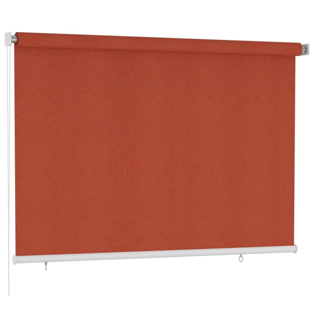 Outdoor Roller Blind 220x140 cm Terracotta HDPE