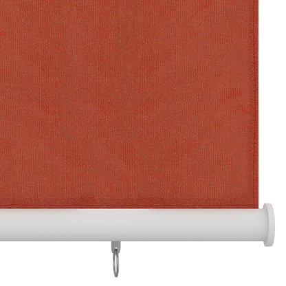 Outdoor Roller Blind 220x140 cm Terracotta HDPE