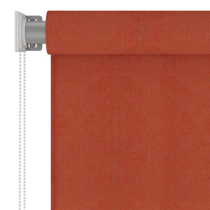 Outdoor Roller Blind 220x140 cm Terracotta HDPE