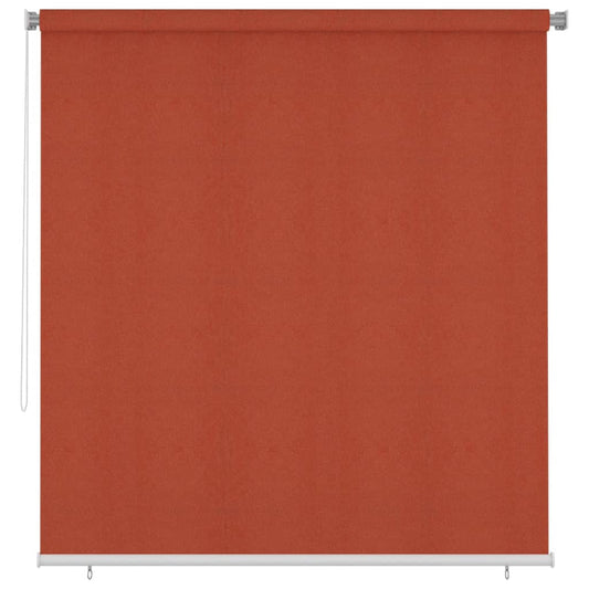 Outdoor Roller Blind 225(W)x230(H) cm Terracotta HDPE