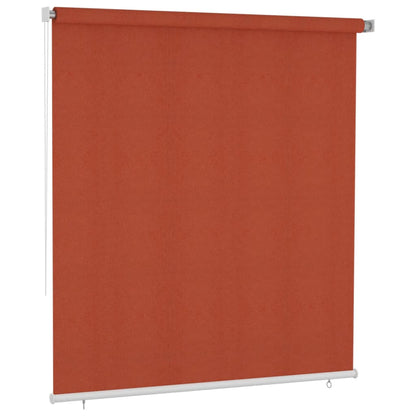 Outdoor Roller Blind 220x230 cm Terracotta HDPE