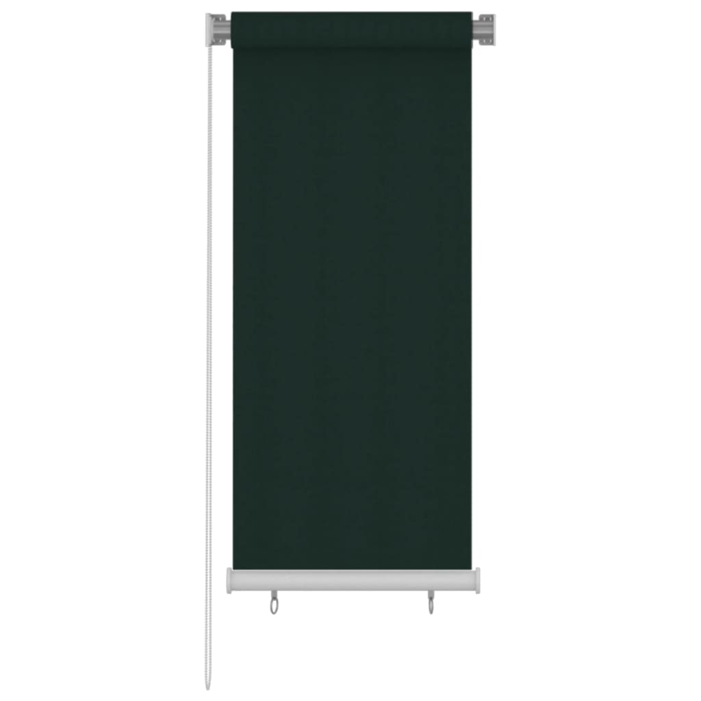 Outdoor Roller Blind 60x140 cm Dark Green HDPE