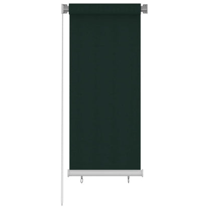 Outdoor Roller Blind 60x140 cm Dark Green HDPE