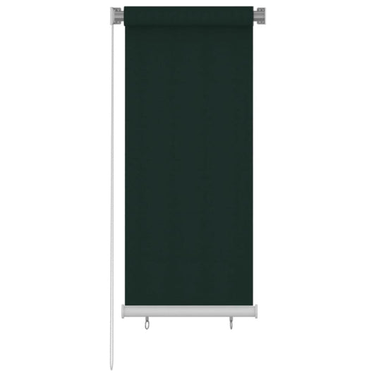 312809 vidaXL Outdoor Roller Blind 60x140 cm Dark Green HDPE