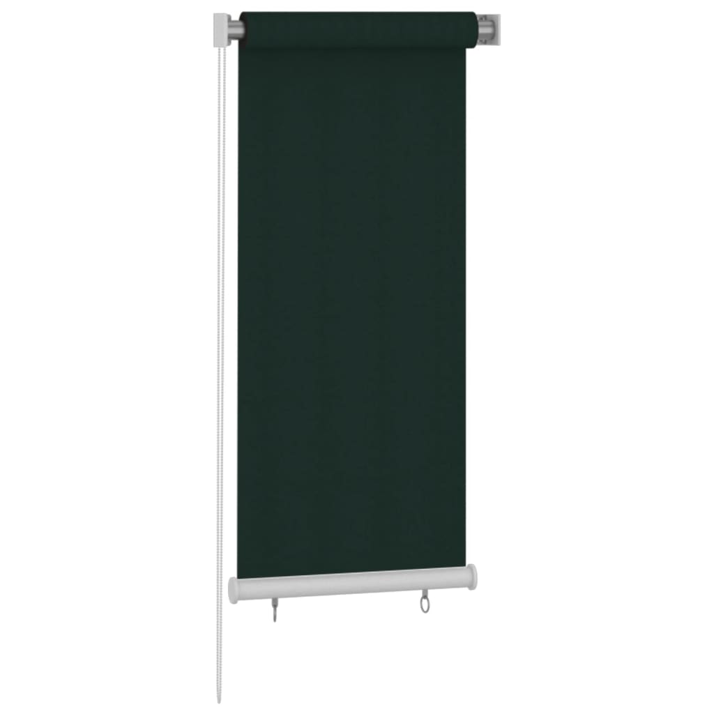 Outdoor Roller Blind 60x140 cm Dark Green HDPE