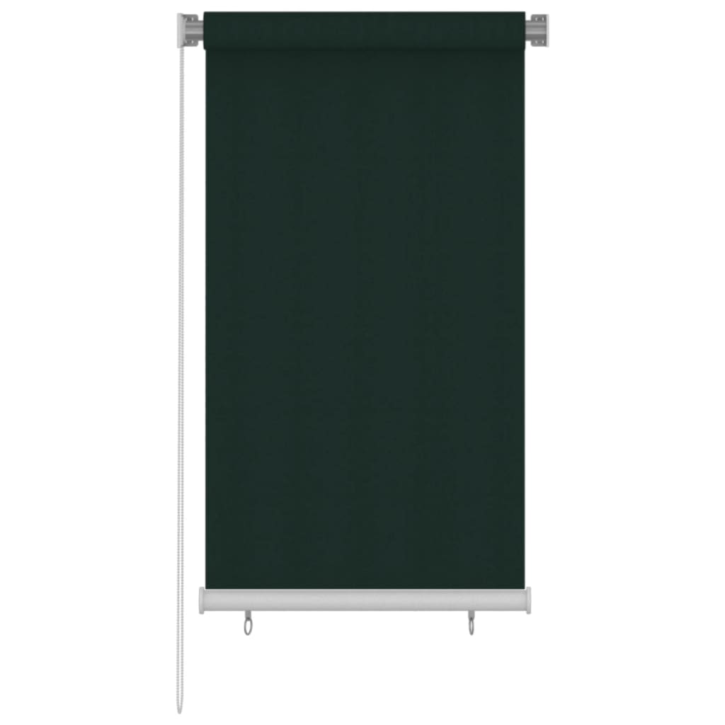 Outdoor Roller Blind 85(W)x140(H) cm Dark Green HDPE