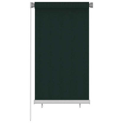Outdoor Roller Blind 85(W)x140(H) cm Dark Green HDPE