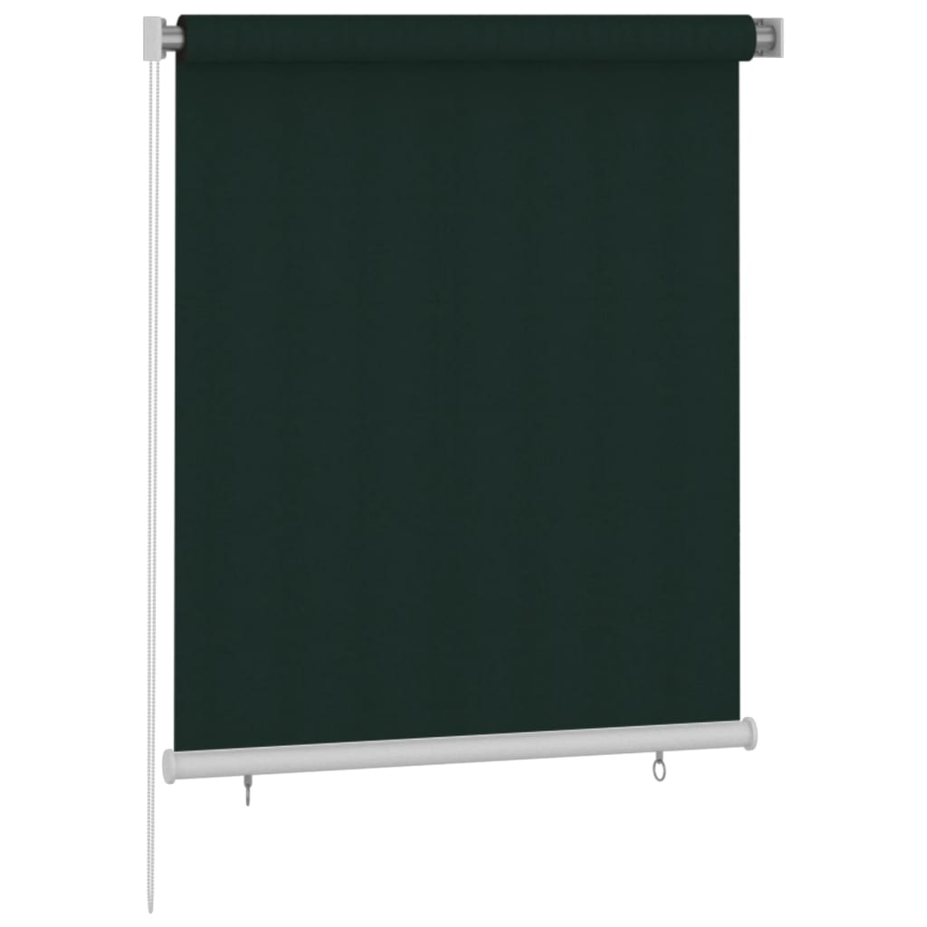 Outdoor Roller Blind 120x140 cm Dark Green HDPE