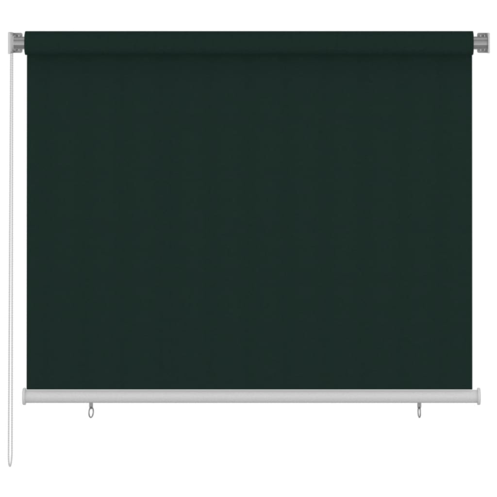 Outdoor Roller Blind 180x140 cm Dark Green HDPE
