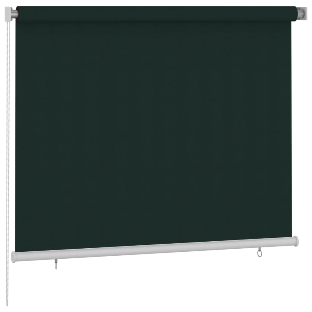 Outdoor Roller Blind 180x140 cm Dark Green HDPE