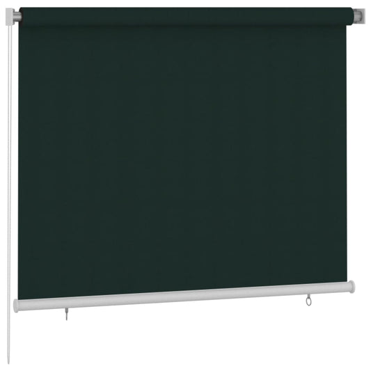 Outdoor Roller Blind 185(W)x140(H) cm Dark Green HDPE