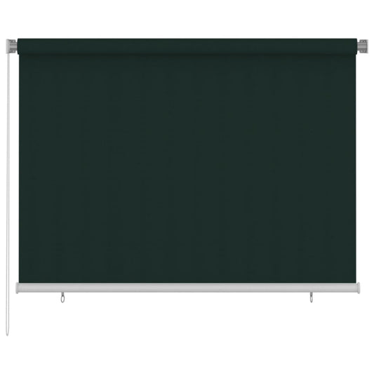 312816 vidaXL Outdoor Roller Blind 200x140 cm Dark Green HDPE