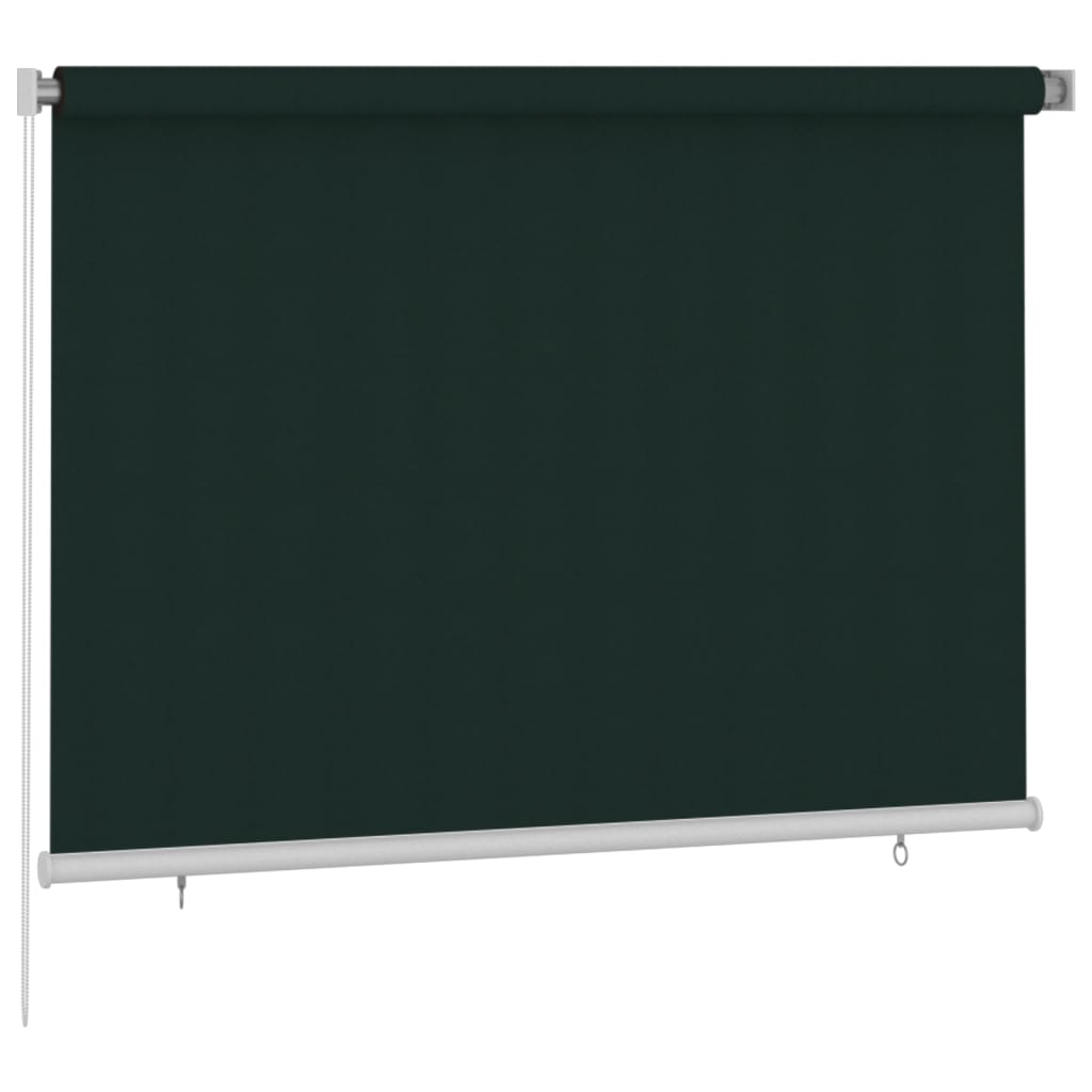 Outdoor Roller Blind 200x140 cm Dark Green HDPE