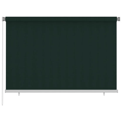 Outdoor Roller Blind 220x140 cm Dark Green HDPE