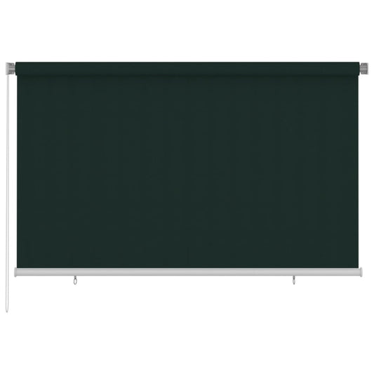 312818 vidaXL Outdoor Roller Blind 240x140 cm Dark Green HDPE