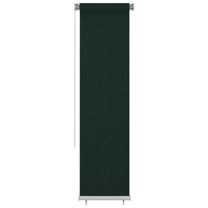 Outdoor Roller Blind 60x230 cm Dark Green HDPE