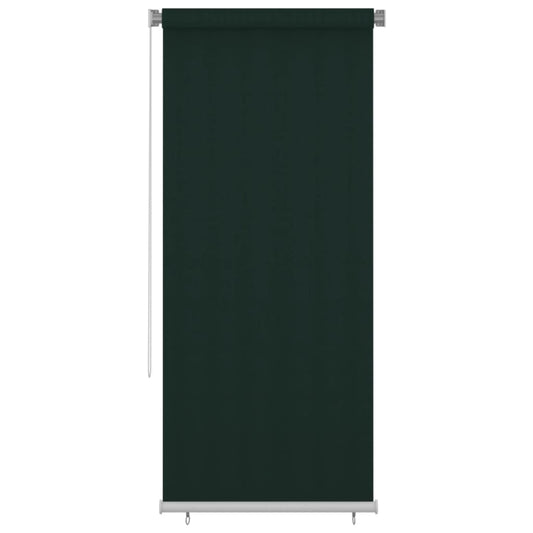 312824 vidaXL Outdoor Roller Blind 100x230 cm Dark Green HDPE